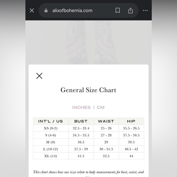 Alix of Bohemia Saturday Pasha Paisley Cotton Jogger Pants XS Boho Festival - Picture 10 of 11